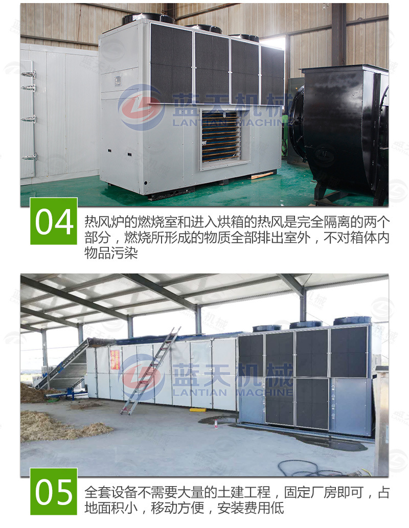 蘿卜條網(wǎng)帶烘干機(jī)特點(diǎn)