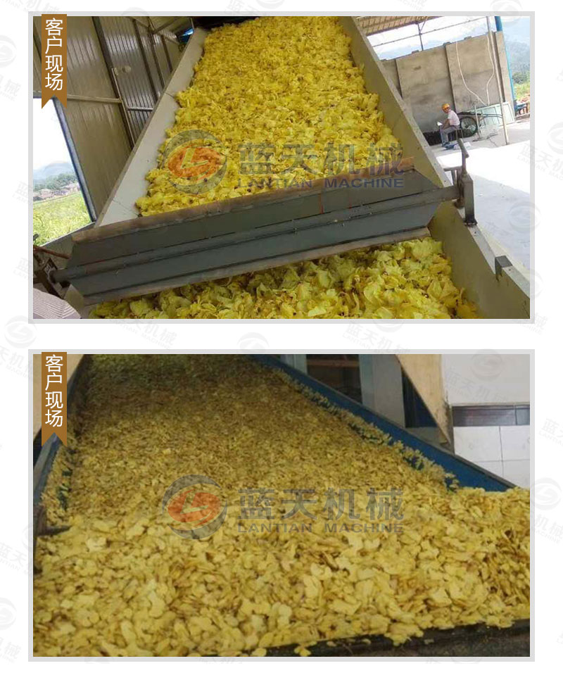 生姜片網(wǎng)帶烘干機(jī)用戶現(xiàn)場