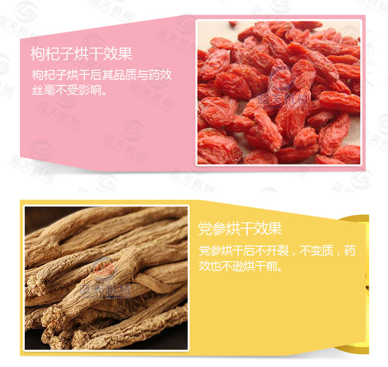 丹參網(wǎng)帶式烘干機(jī)產(chǎn)品烘干介紹
