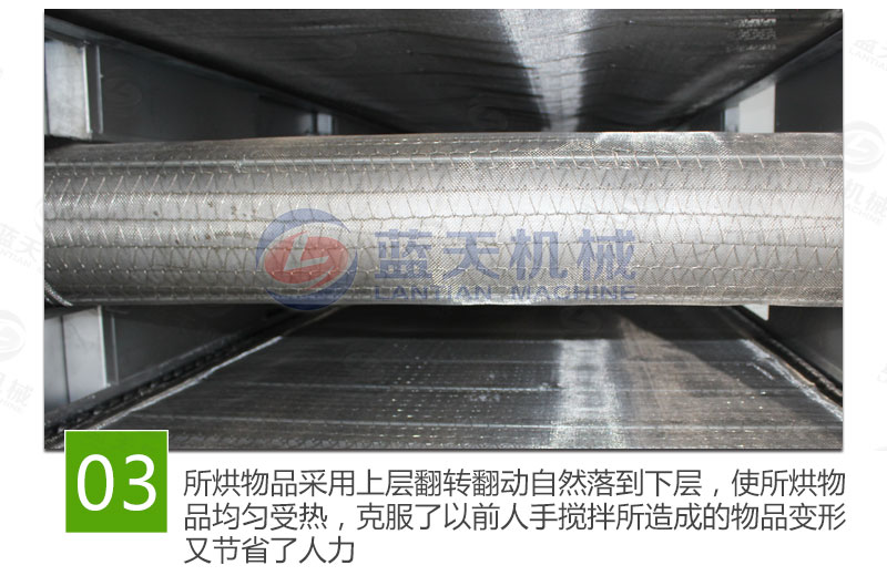 花生網(wǎng)帶式烘干機(jī)特點(diǎn)