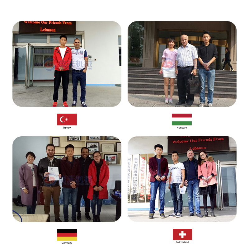 紙管烘干機客戶合影